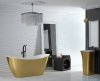 Besco Viya Glam złota 160x70cm wanna wolnostojąca + odpływ klik-klak #WMD-160-VZ